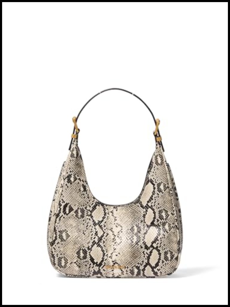 Michael Kors Nolita Small Hobo Snake-Embossed Leather Shoulder Bag